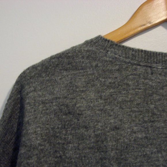 Love & Legend Rudolph Reindeer Gray Sequin Christmas Sweater Plus Size 1X - Picture 14 of 16